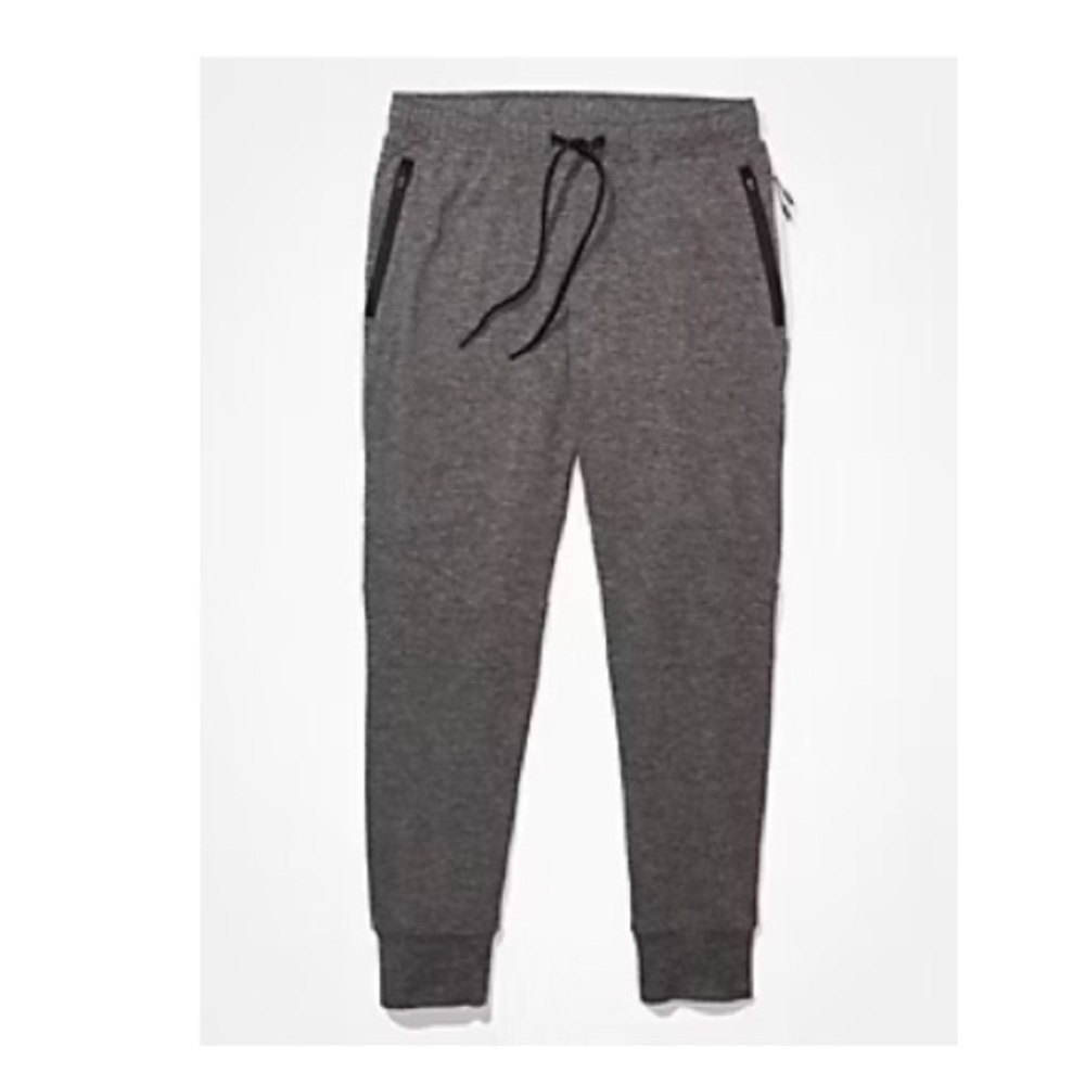 American Eagle Outfitters Heathered Joggers in Gray